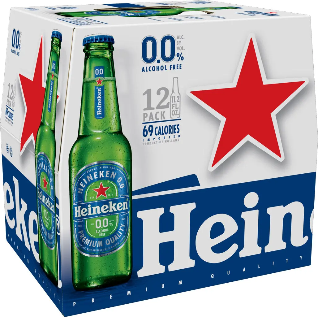 Heineken 0.0 Alcohol-Free Lager 12Pk Btls 1