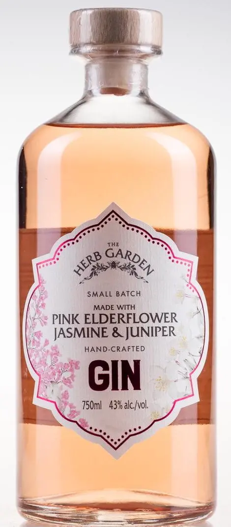The Herb Garden Pink Elderflower & Jasmine Gin 750Ml 1