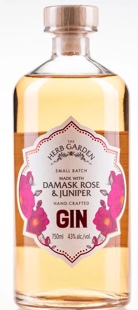 The Herb Garden Damask & Juniper Rose Gin 750Ml 1