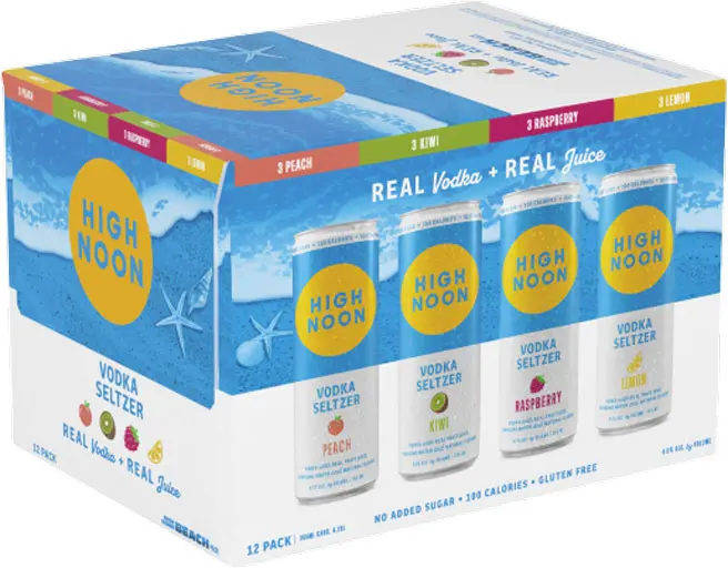 High Noon Beach Pack Seltzer Variety 12Pk Cans 1