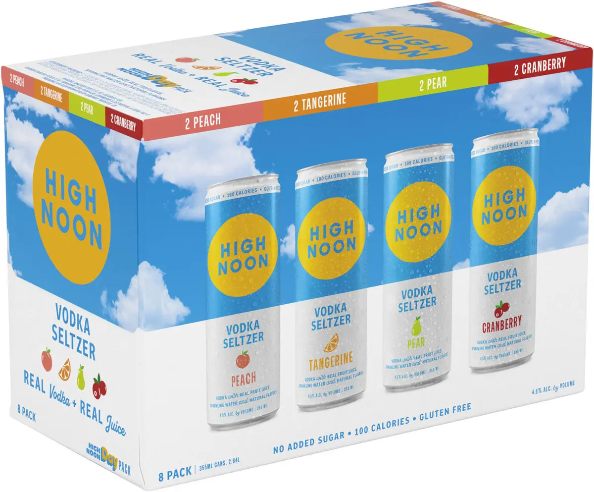 High Noon Day Pack Hard Seltzer Variety 8Pk Cans 1