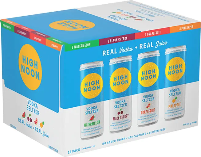 High Noon Vodka Hard Seltzer Variety 12Pk Cans 1