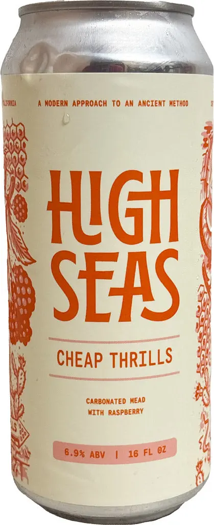 High Seas Cheap Thrills Carbonated Mead With Raspberry 16Oz Can 1