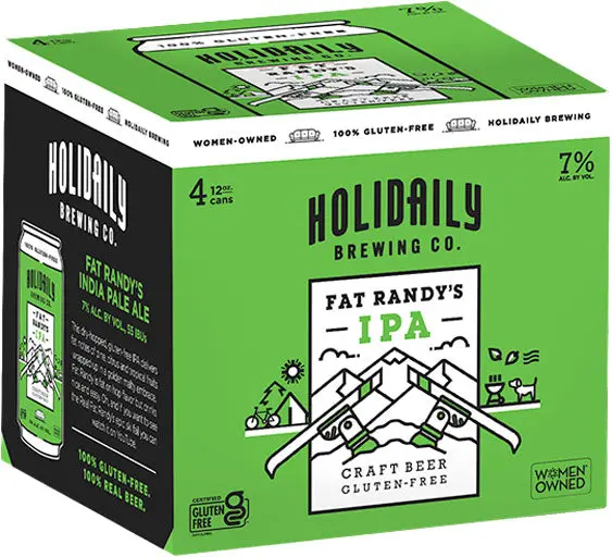 Holidaily Fat Randy's Ipa Gluten Free 4Pk Cans 1