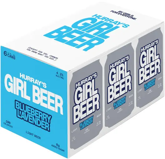 Hurray's Girl Beer Blueberry Lavendar 6Pk Can 1