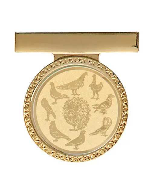 Badge With Small Metal Bar With Logo 1