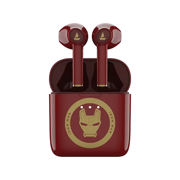 Boat Airdopes 131 Iron Man Marvel Edition | Wireless Earbuds With 13Mm Audio Drivers, Upto 60 Hours Playback, Iwp Technology, Voice Assistant, Type C Charging 1