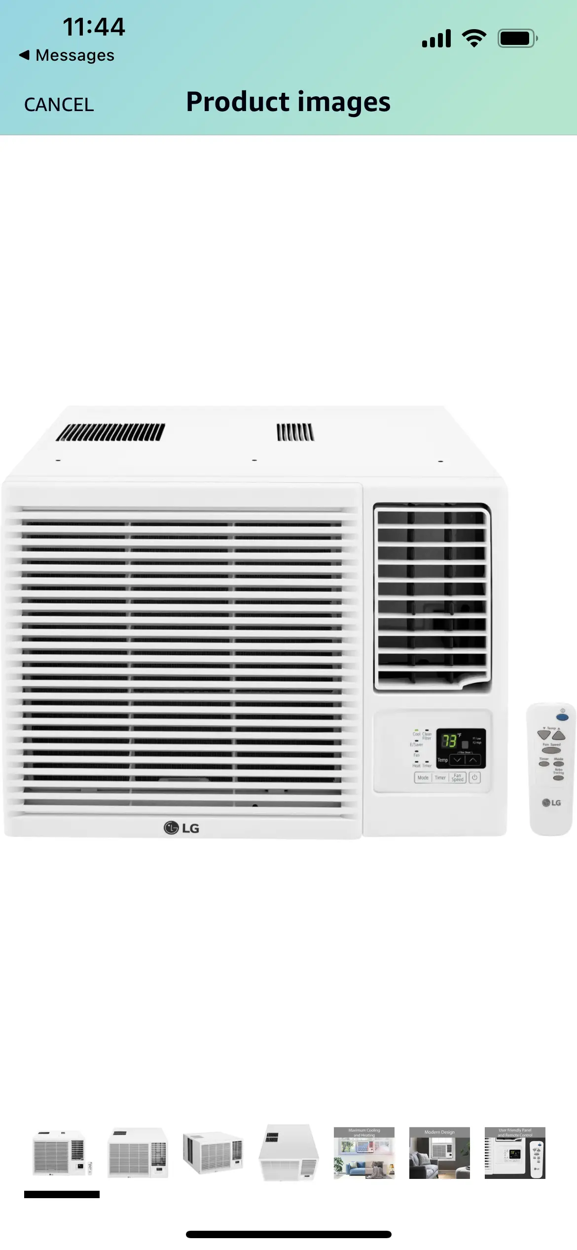 Lg 18,000 Btu Window Air Conditioner With Supplemental Heat, Cools 1,000 Sq.Ft. (25'X40' Room Size), Electronic Controls Remote, 2 Cooling, Heating & Fan Speeds, Slide In-Out Chassis, 230/208V, White 1