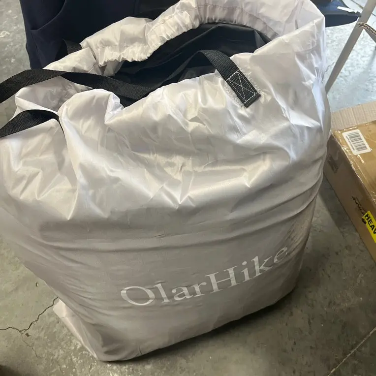 New Olarhike Signature Collection Queen Air Mattress With Built In Pump,18” Luxury Air Mattress With Silk Foam Topper For Camping, Home & Guests, Durable Fast & Easy Inflation/Deflation Airbed Black 1