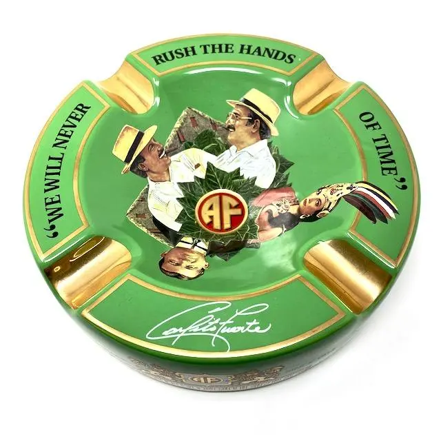Arturo Fuente Hands Of Time Green Ashtray 1