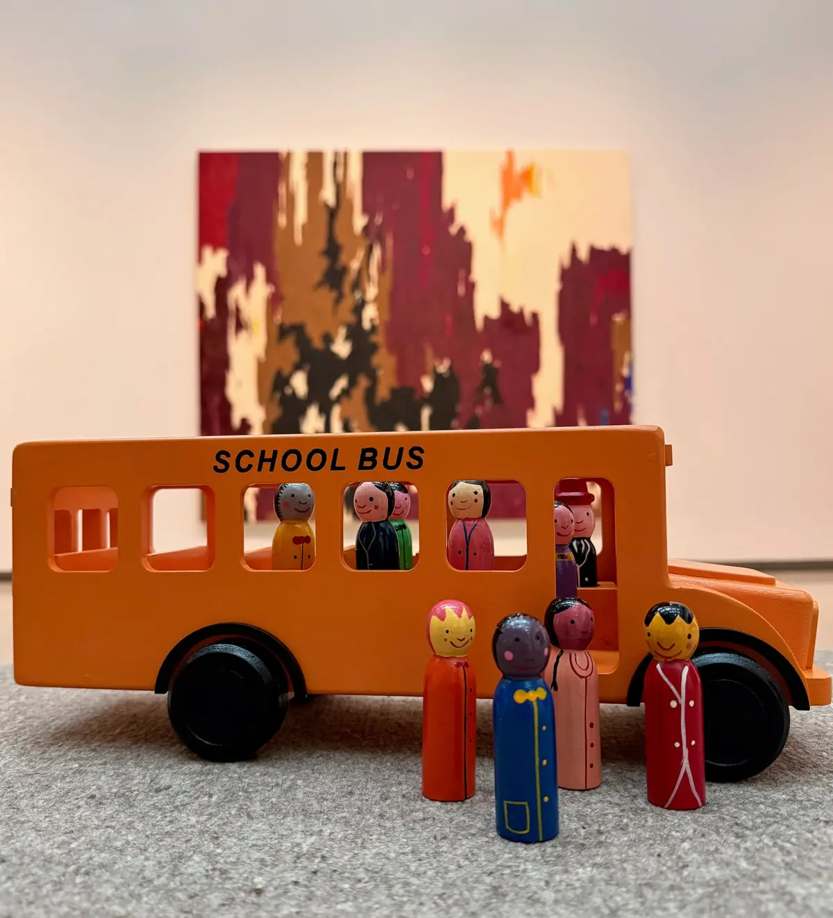 Mr. Ellie Pooh Handmade Wooden School Bus 1
