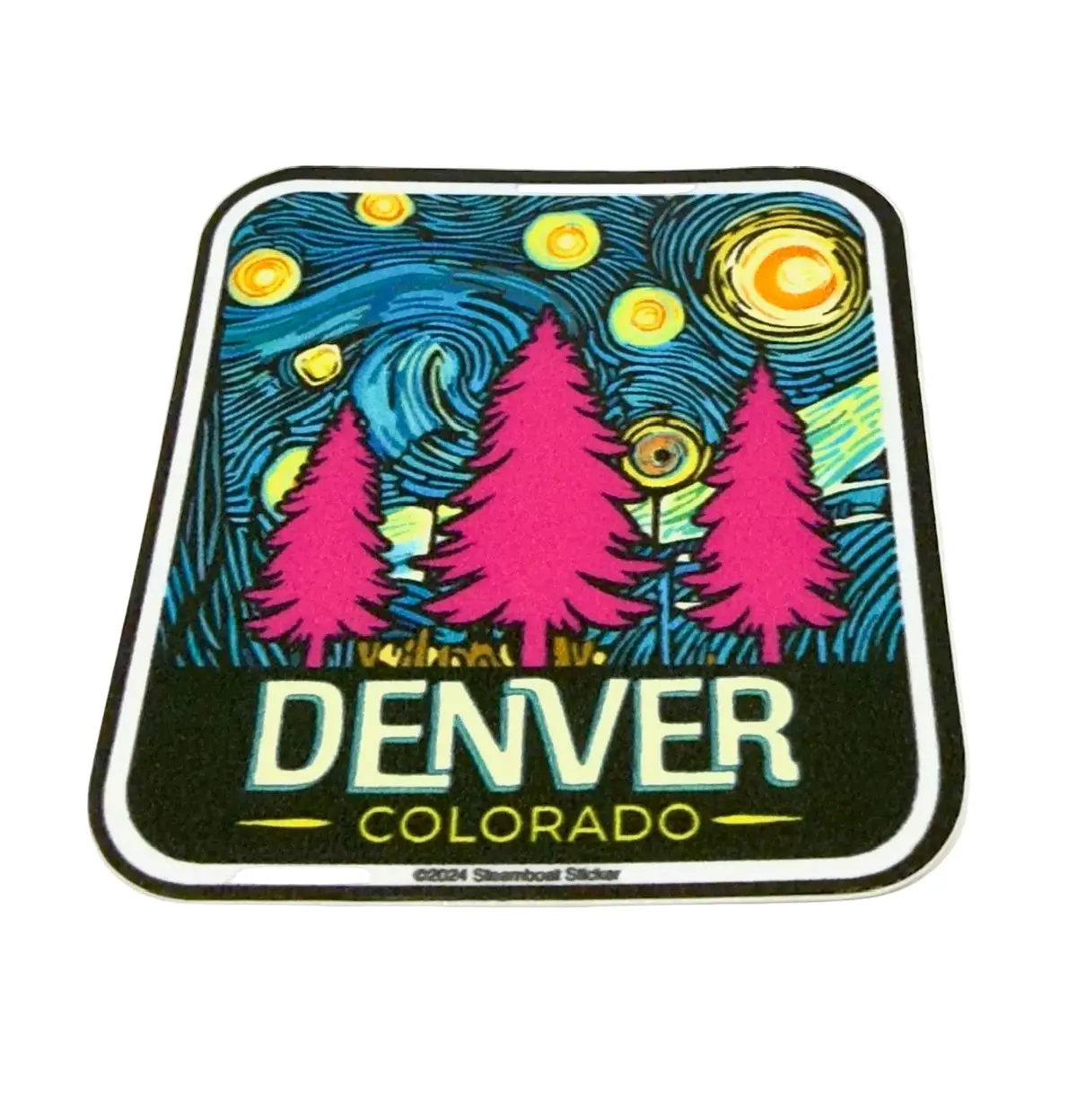 Starry Night Pines Sticker 1