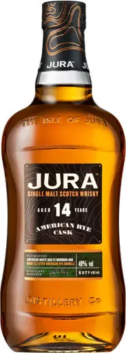 Jura 14 Year Old American Rye Cask Single Malt Scotch Whisky 750Ml 1