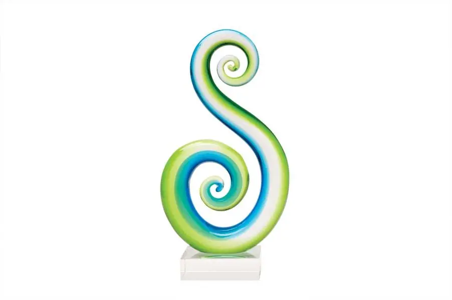 Art Glass Sculpture - Spiral 1