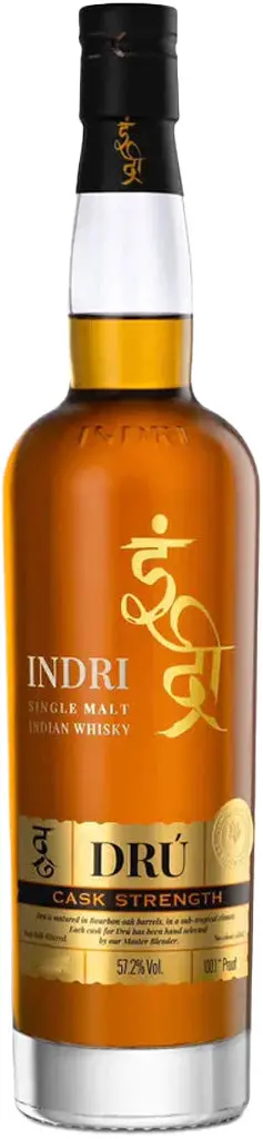 Indri Cask Strength Dru Indian Single Malt Whisky 750Ml 1