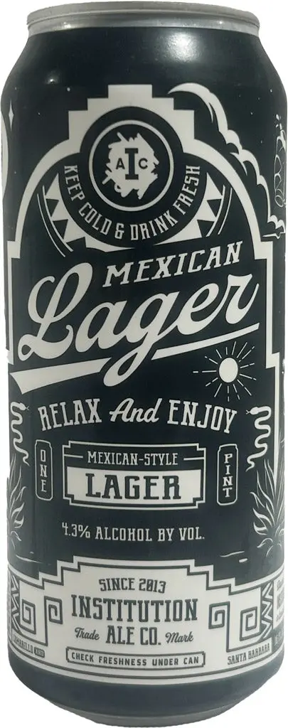 Institution Ale Co. Mexican Lager 16Oz Can 1