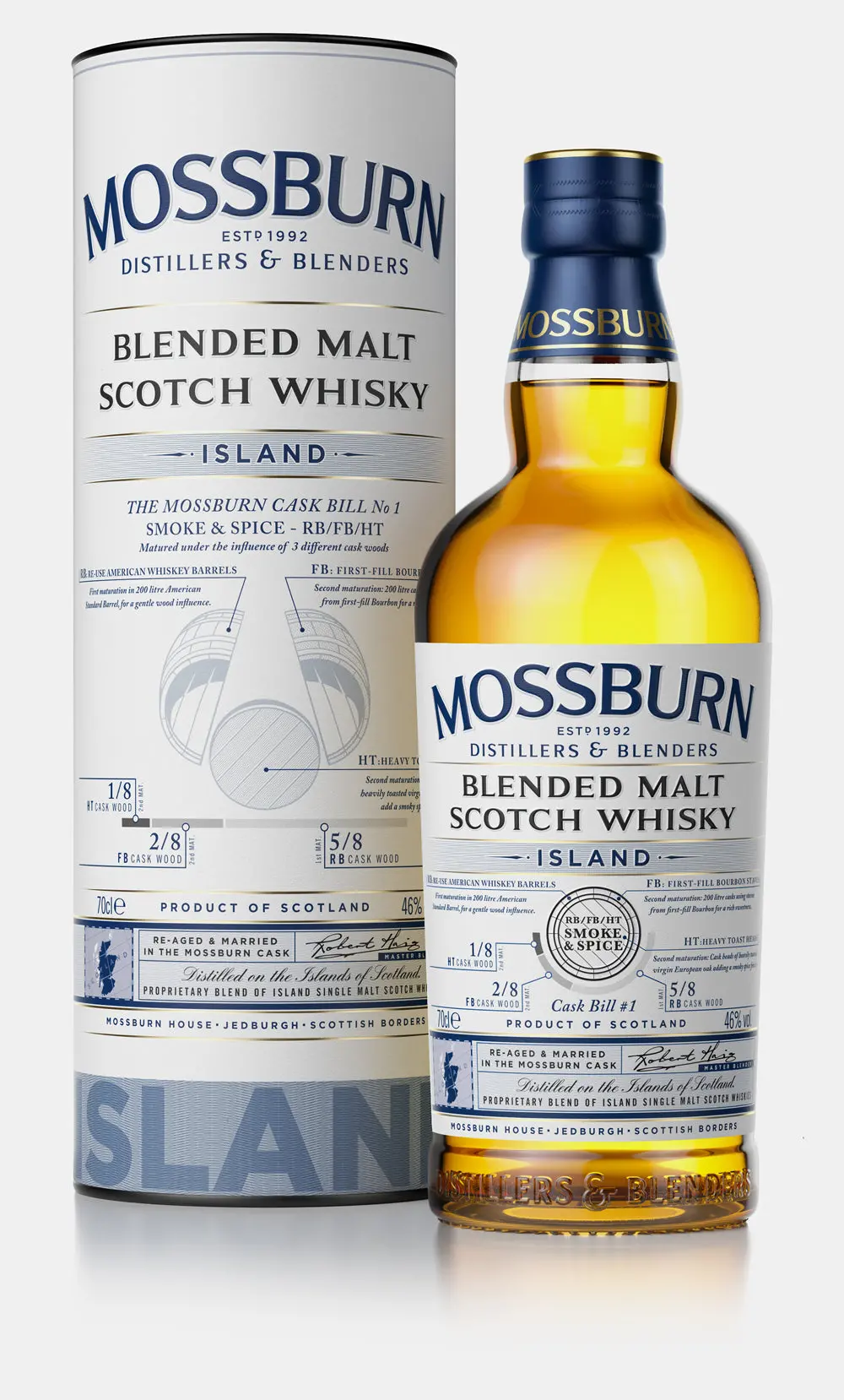 Mossburn Island Blended Malt Whisky 750Ml 1