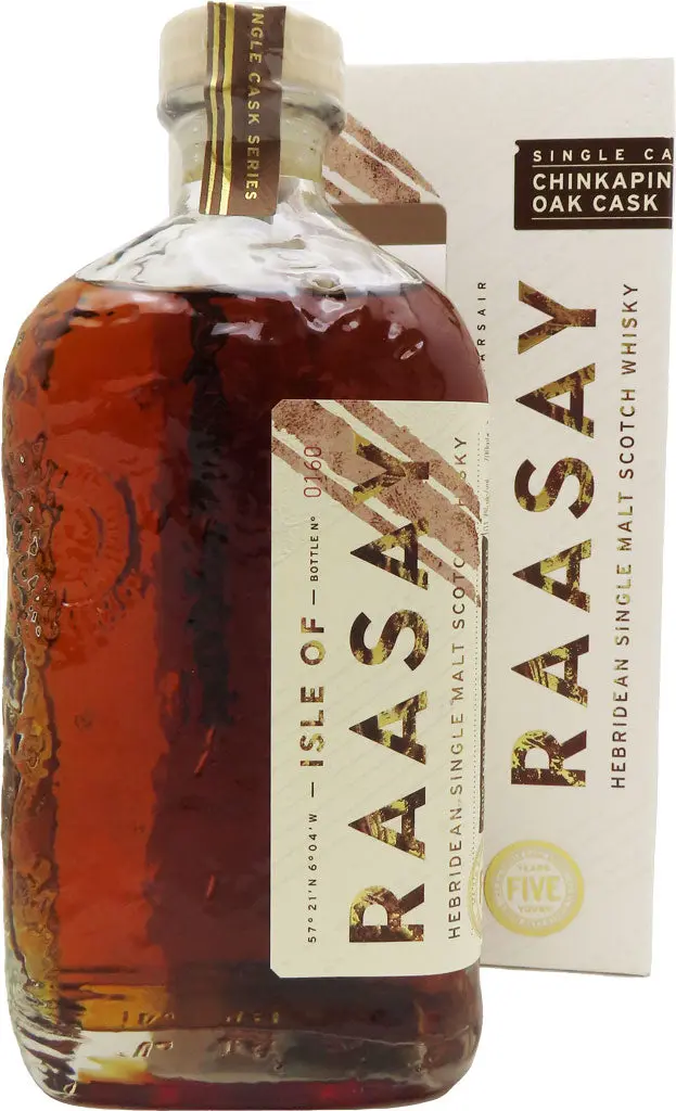 Isle Of Raasay Peated Chinkapin Oak Cask Hebridean Single Malt Scotch Whisky 5 Years Old 700Ml 1