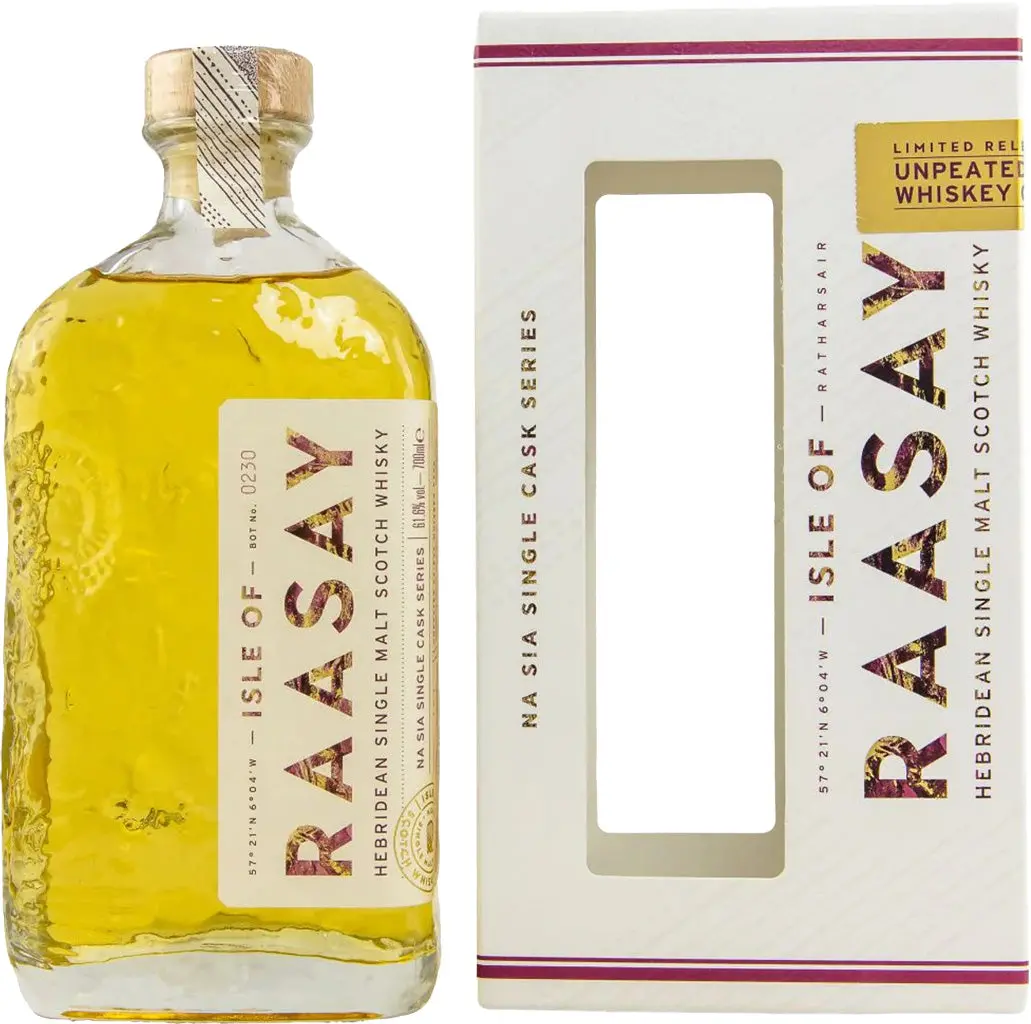 Isle Of Raasay Unpeated Ex-Rye Whiskey Single Cask Hebridean Single Malt Scotch Whisky 700Ml 1