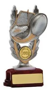 Rugby Silver/Gold On Red Base 1