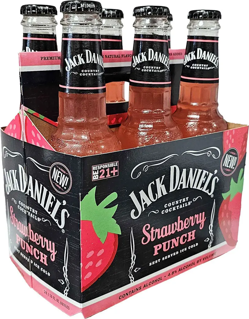 Jack Daniel's Country Cocktails Strawberry Punch 6Pk 1