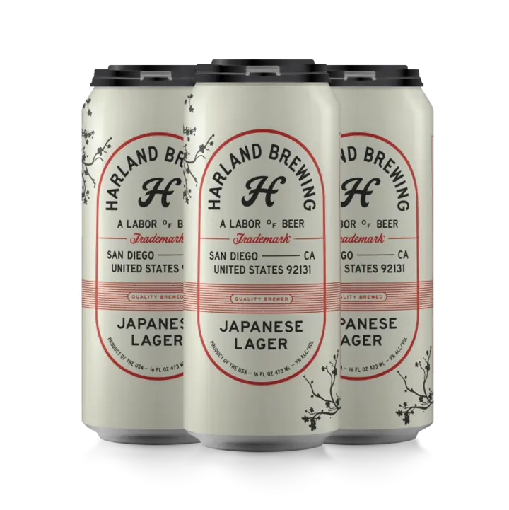 Harland Brewing Japanese Rice Lager 16Oz Can 1