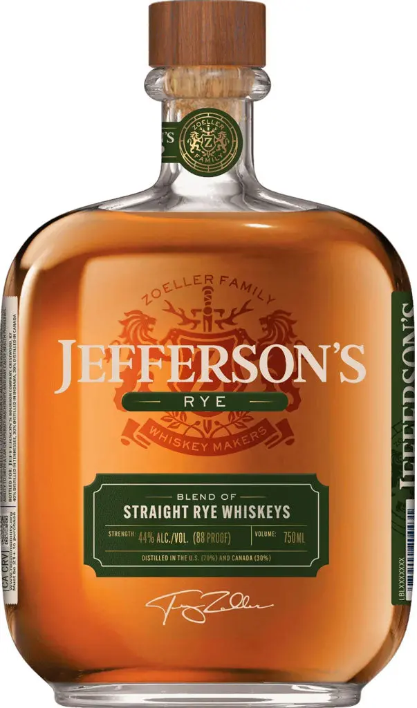 Jefferson's Blend Of Straight Rye Whiskey 750Ml 1