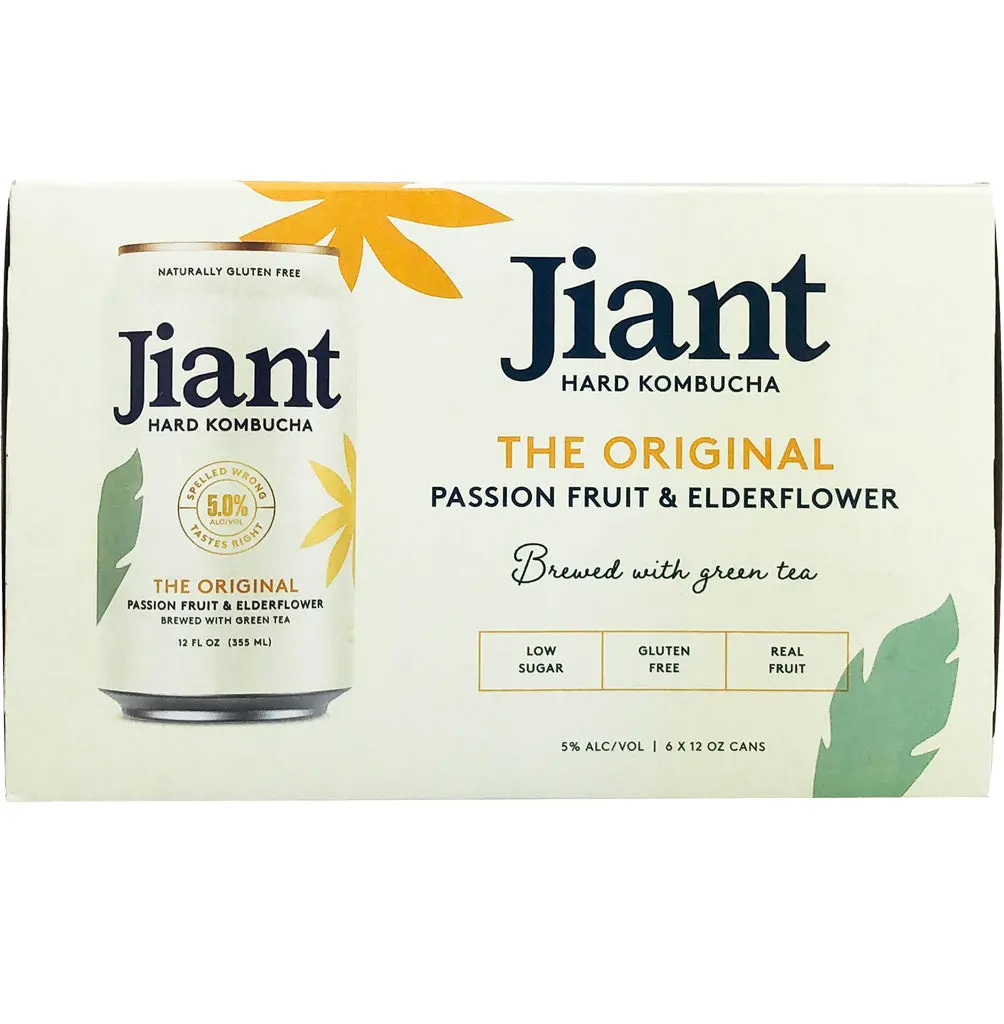 Jiant Hard Kombucha Original 6Pk Cans 1