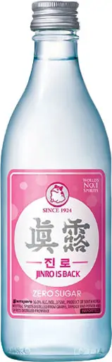 Jinro Is Back Zero Sugar Soju 375Ml 1