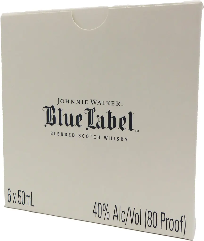 Johnnie Walker Blue Label Blended Scotch Whisky 50Ml 6Pk 1