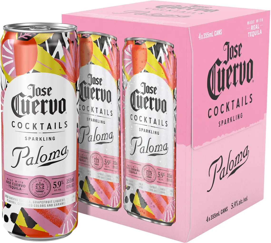 Jose Cuervo Sparkling Margarita Paloma 4Pk 355Ml Can 1