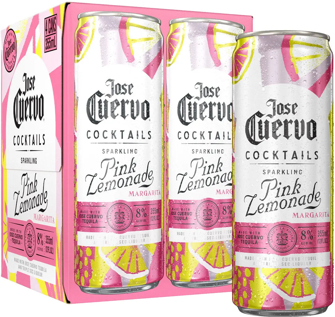 Jose Cuervo Sparkling Margarita Pink Lemonade 4Pk 355Ml Can 1