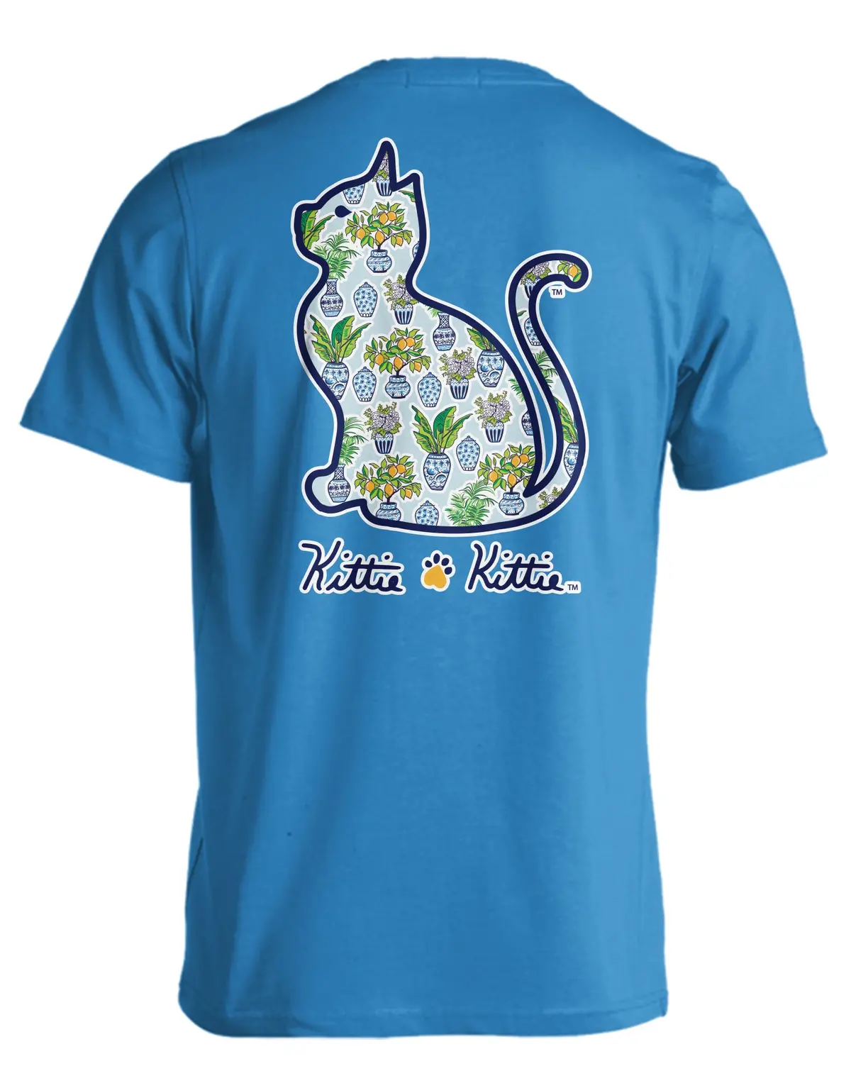 Blue And White Vases Kittie 1