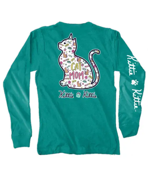 Cat Mom Pattern Kittie, Adult Ls 1