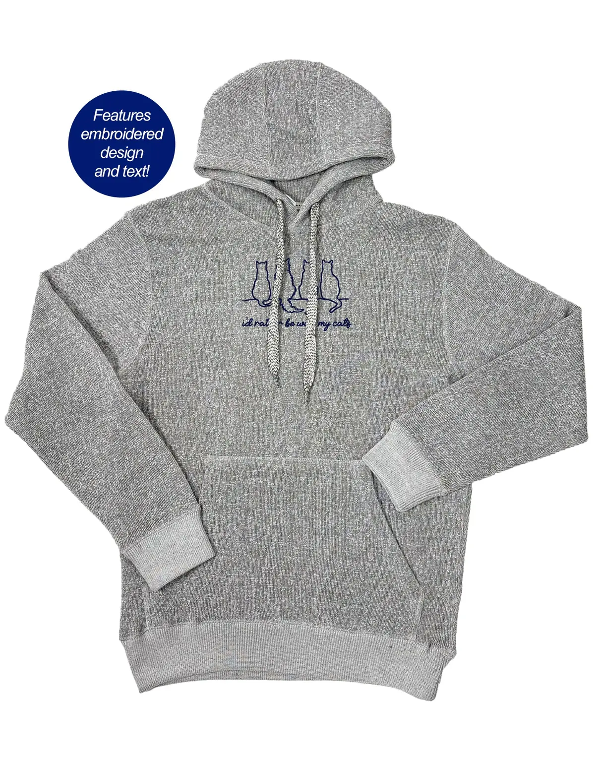 I'd Rather Be With My Cats, Nantucket Hoodie 1