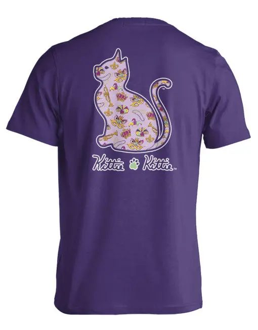 Mardi Gras Pattern Kittie 1