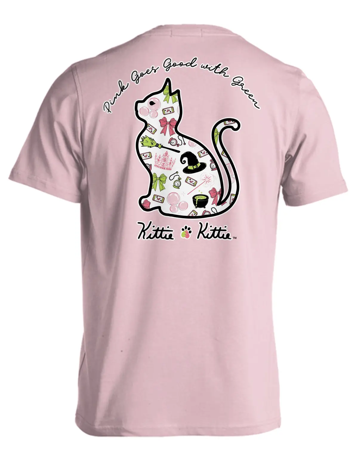 Pink And Green Kittie 1