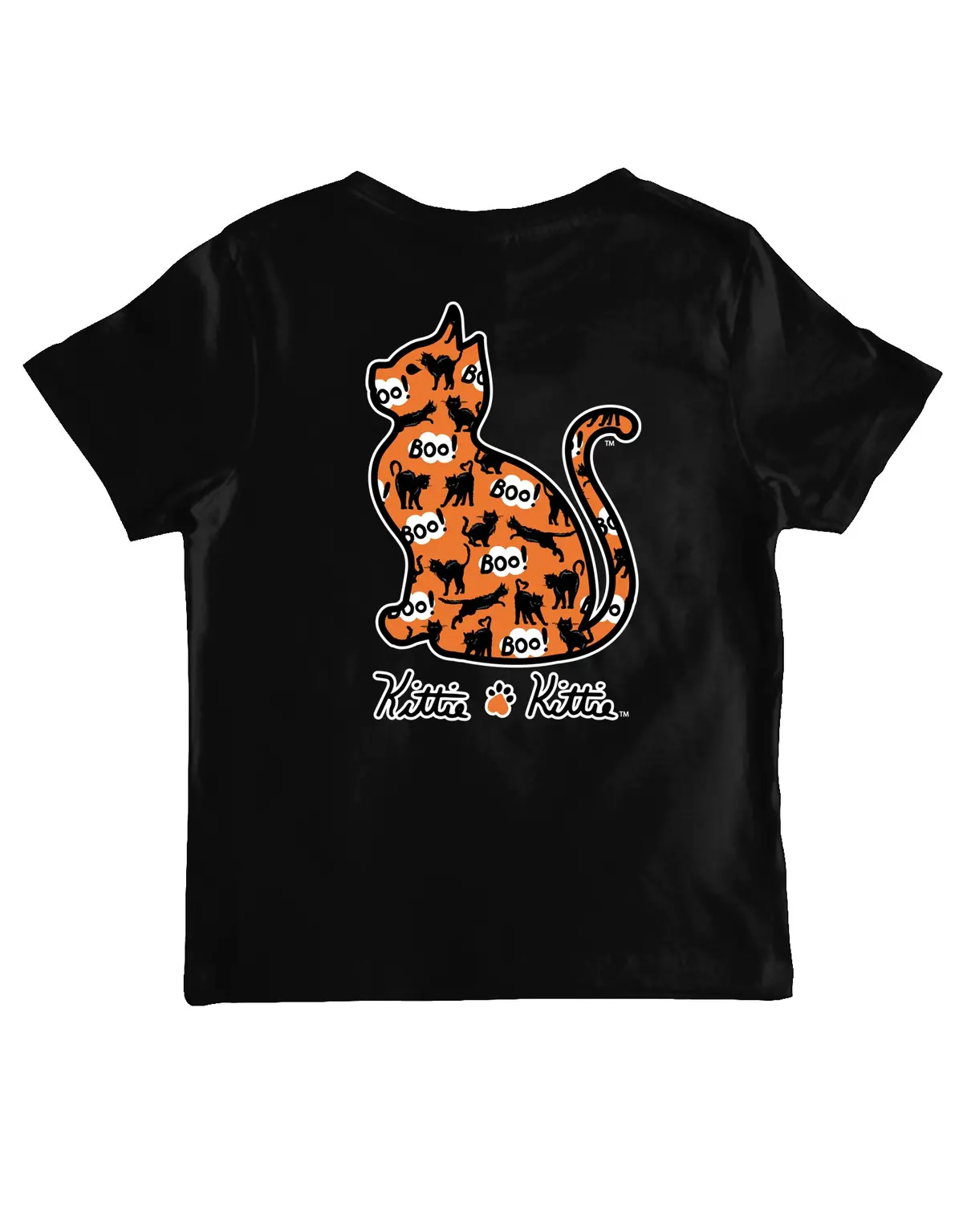Scaredy Cat Pattern Kittie, Youth Ss 1