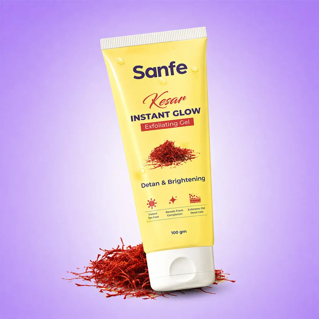 Sanfe Kesar Instant Glow Exfoliating Gel - 100G 1