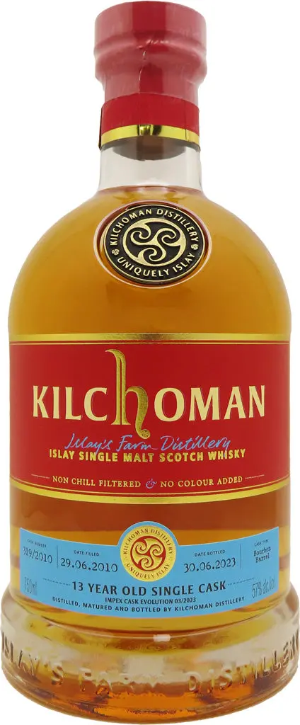 Kilchoman Impex Cask Evolution 13 Year Old Ex-Bourbon Cask Finish Single Malt Whiskey 750Ml 1