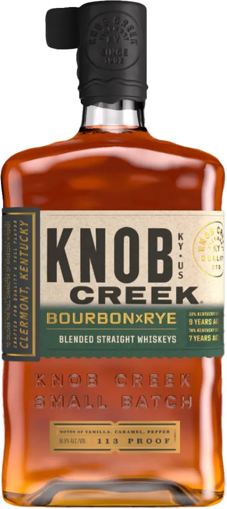 Knob Creek Bourbon X Rye Blended Straight Whiskeys 750Ml 1