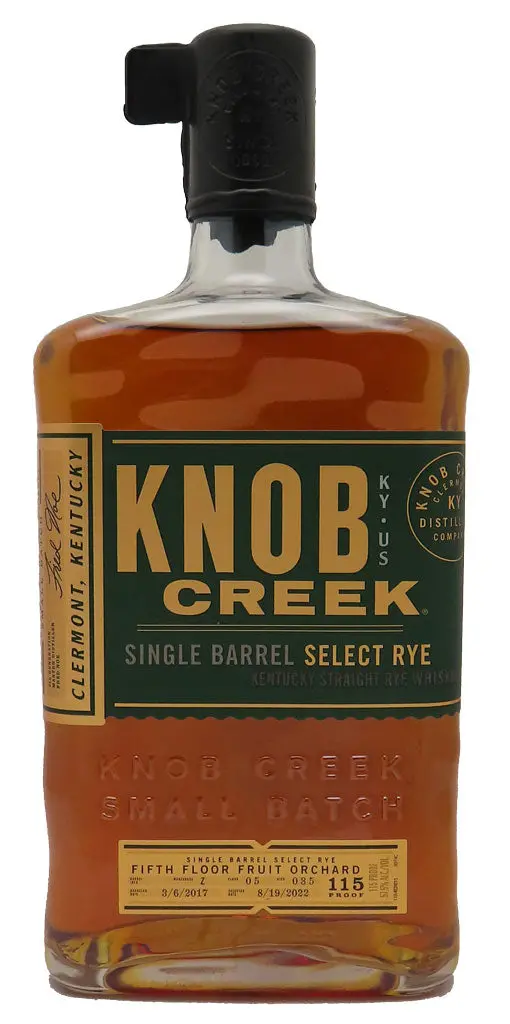 Knob Creek "Fifth Floor Fruit Orchard" Mission Exclusive Single Barrel 57.5% Kentucky Rye Whiskey 750Ml 1