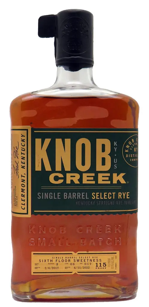 Knob Creek "Sixth Floor Sweetness" Mission Exclusive Single Barrel 57.5% Kentucky Rye Whiskey 750Ml 1