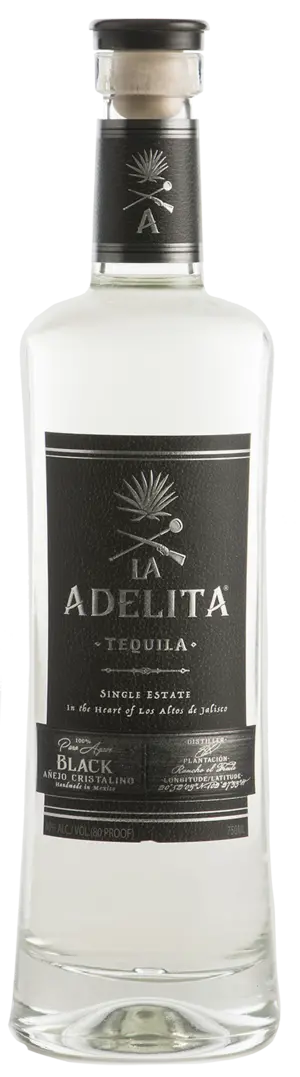 La Adelita Tequila Black Anejo Cristalino 750Ml 1
