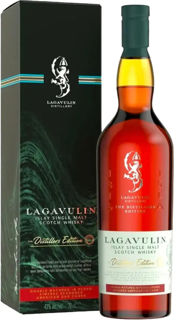 Lagavulin Distillers Edition Double Matured Px Seasoned American Oak Casks 750Ml 1