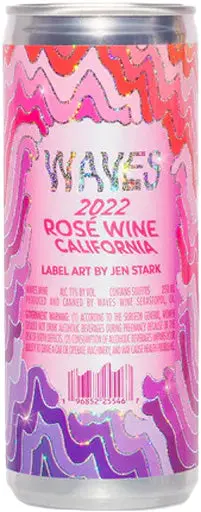 Las Jaras Waves Rose Wine Cans 250Ml 1