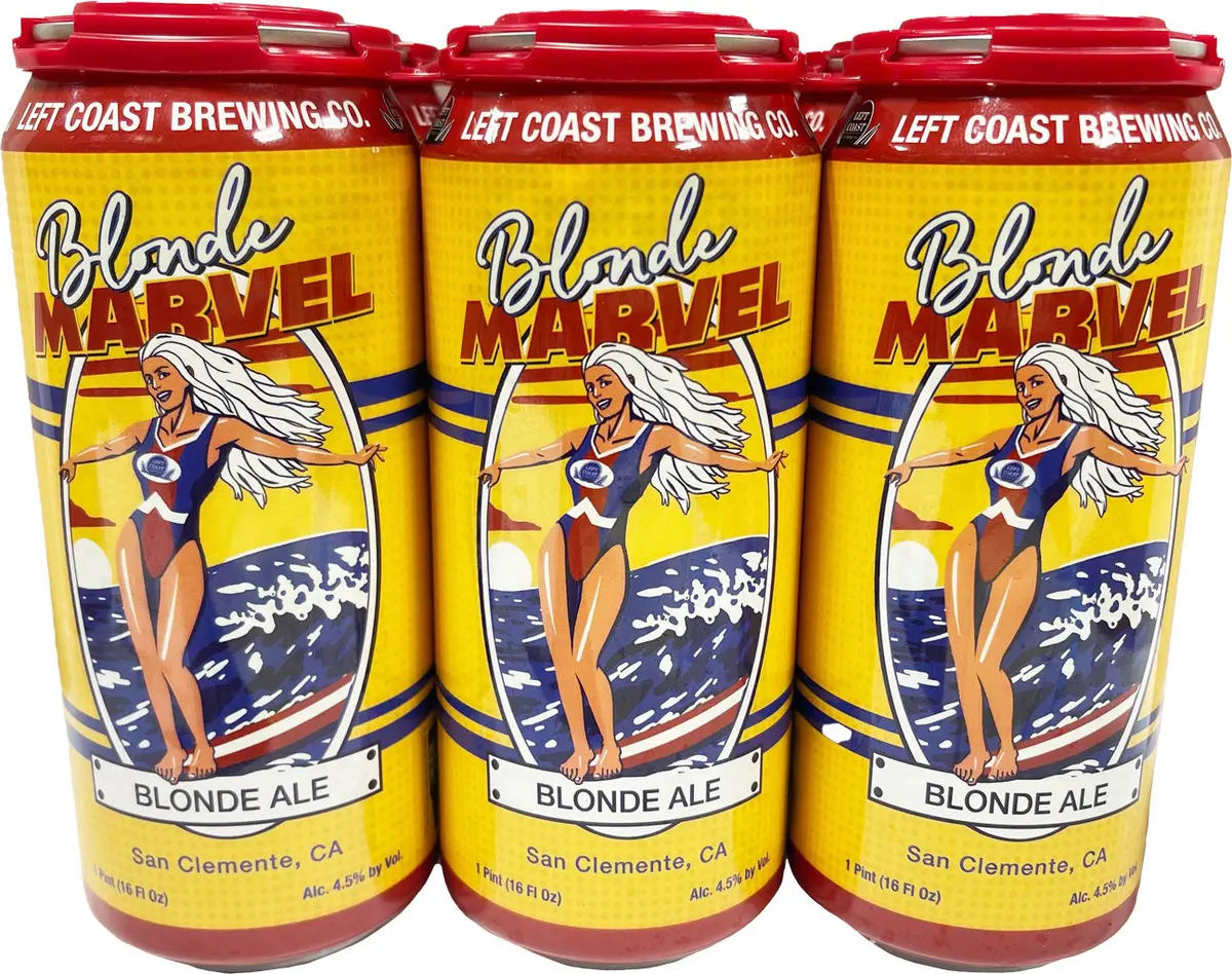 Left Coast Blonde Marvel 16Oz 6Pk Cans 1