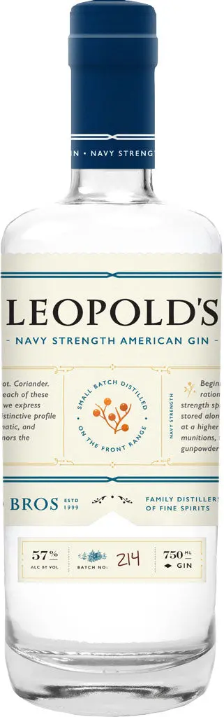 Leopold Navy Strength Gin 750Ml 1