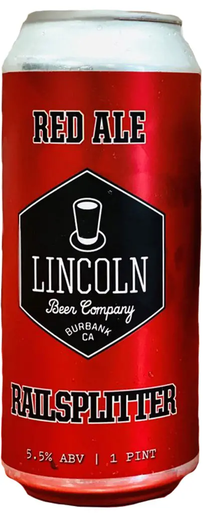 Lincoln Beer Railsplitter Red Ale 16Oz Can 1