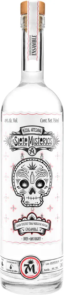Los Siete Misterios Espadin-Tepeztate-Tobala-Madrecuishe-Mexicano Ensamble Mezcal 750Ml 1